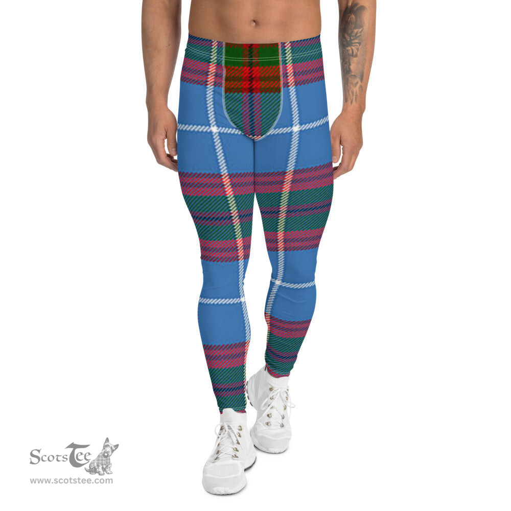 Scotstee Shop Tartan Plaid Men's Leggings Yoga Pants Clan Pentland Plaid Men Running Leggings