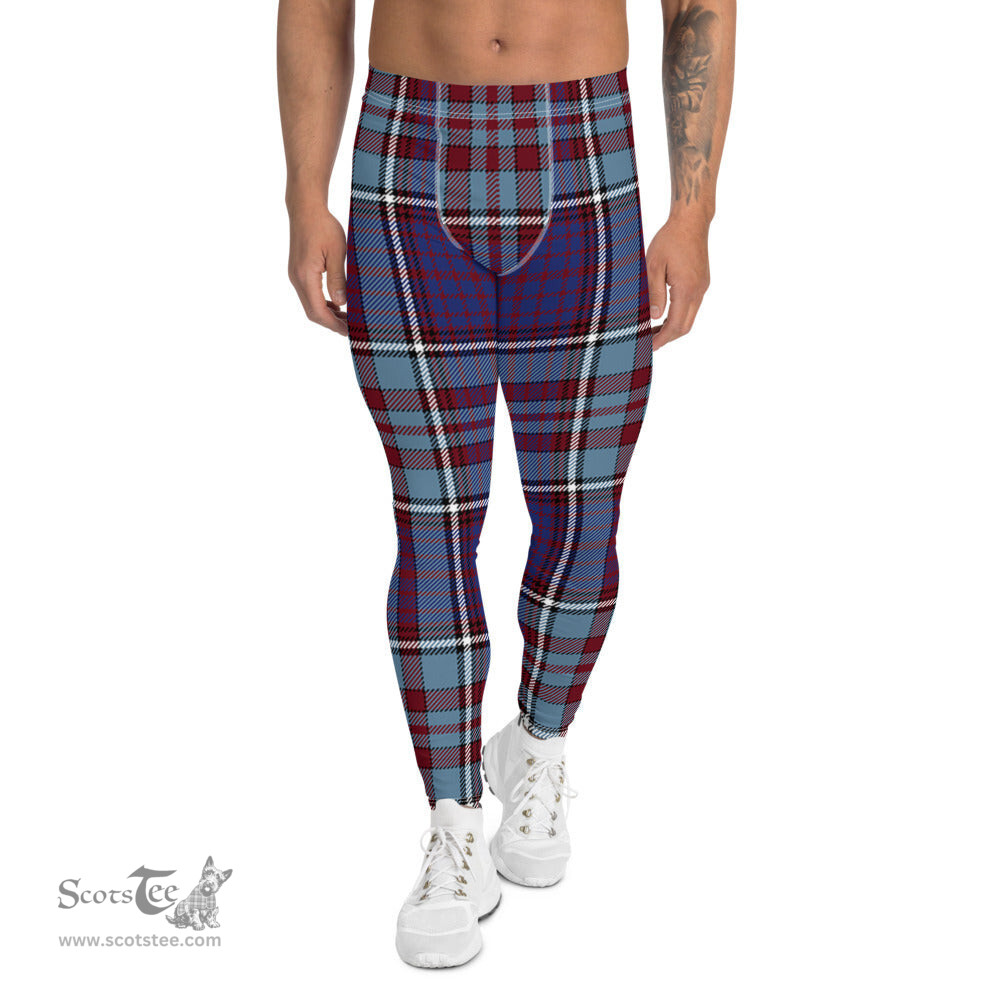 Scotstee Shop Tartan Plaid Men's Leggings Yoga Pants Clan RCAF Plaid Men Running Leggings