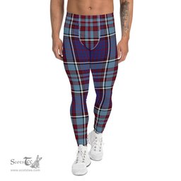 Scotstee Shop Tartan Plaid Men's Leggings Yoga Pants Clan RCAF Plaid Men Running Leggings