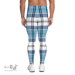 Scotstee Shop Tartan Plaid Men's Leggings Yoga Pants Clan Robertson Plaid Men Running Leggings