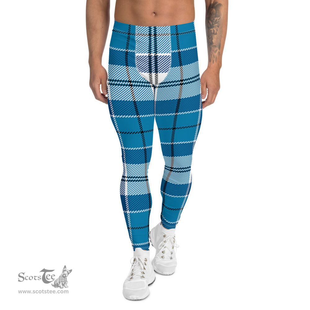 Scotstee Shop Tartan Plaid Men's Leggings Yoga Pants Clan Robertson Plaid Men Running Leggings