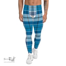 Scotstee Shop Tartan Plaid Men's Leggings Yoga Pants Clan Robertson Plaid Men Running Leggings
