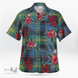Scottish Clan Watson Ancient Tartan Scottish Lion Hawaiian Shirt | Tartan Plaid Shirt Scottish Plaid Tartan Plaid - ScotsTee - scotstee.com