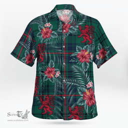 Scottish Clan Walker Tartan Scottish Lion Hawaiian Shirt | Tartan Plaid Shirt Scottish Plaid Tartan Plaid - ScotsTee - scotstee.com