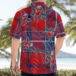 Scottish Clan Wishart Dress Tartan Scottish Lion Hawaiian Shirt | Tartan Plaid Shirt Scottish Plaid Tartan Plaid - ScotsTee - scotstee.com