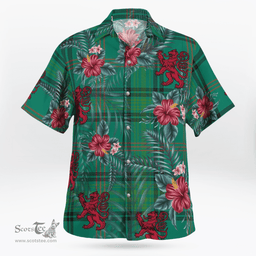 Scottish Clan Ross Hunting Ancient Tartan Scottish Lion Hawaiian Shirt | Tartan Plaid Shirt Scottish Plaid Tartan Plaid - ScotsTee - scotstee.com