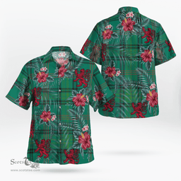 Scottish Clan Ross Hunting Ancient Tartan Scottish Lion Hawaiian Shirt | Tartan Plaid Shirt Scottish Plaid Tartan Plaid - ScotsTee - scotstee.com