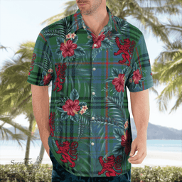 Scottish Clan Walker Hunting Ancient Tartan Scottish Lion Hawaiian Shirt | Tartan Plaid Shirt Scottish Plaid Tartan Plaid - ScotsTee - scotstee.com