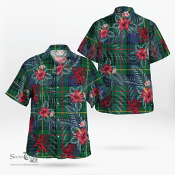 Scottish Clan Stewart Hunting Modern Tartan Scottish Lion Hawaiian Shirt | Tartan Plaid Shirt Scottish Plaid Tartan Plaid - ScotsTee - scotstee.com
