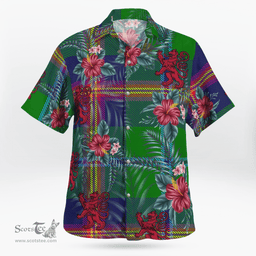 Scottish Clan Young Modern Tartan Scottish Lion Hawaiian Shirt | Tartan Plaid Shirt Scottish Plaid Tartan Plaid - ScotsTee - scotstee.com