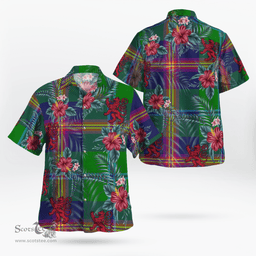 Scottish Clan Young Modern Tartan Scottish Lion Hawaiian Shirt | Tartan Plaid Shirt Scottish Plaid Tartan Plaid - ScotsTee - scotstee.com
