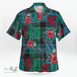 Scottish Clan Stewart Old Ancient Tartan Scottish Lion Hawaiian Shirt | Tartan Plaid Shirt Scottish Plaid Tartan Plaid - ScotsTee - scotstee.com