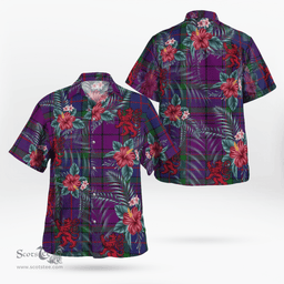 Scottish Clan Wardlaw Tartan Scottish Lion Hawaiian Shirt | Tartan Plaid Shirt Scottish Plaid Tartan Plaid - ScotsTee - scotstee.com
