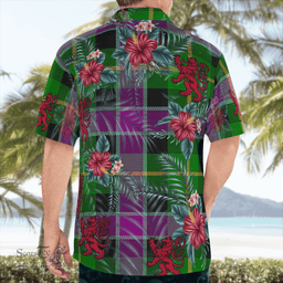 Scottish Clan Selkirk Tartan Scottish Lion Hawaiian Shirt | Tartan Plaid Shirt Scottish Plaid Tartan Plaid - ScotsTee - scotstee.com