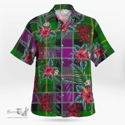 Scottish Clan Selkirk Tartan Scottish Lion Hawaiian Shirt | Tartan Plaid Shirt Scottish Plaid Tartan Plaid - ScotsTee - scotstee.com