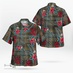 Scottish Clan Stewart Hunting Weathered Tartan Scottish Lion Hawaiian Shirt | Tartan Plaid Shirt Scottish Plaid Tartan Plaid - ScotsTee - scotstee.com