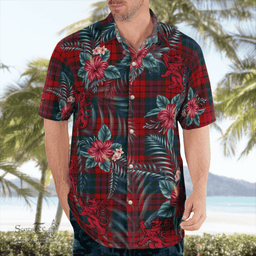 Scottish Clan Tulsa District Tartan Scottish Lion Hawaiian Shirt | Tartan Plaid Shirt Scottish Plaid Tartan Plaid - ScotsTee - scotstee.com