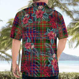 Scottish Clan Carnegie Modern Tartan Scottish Lion Hawaiian Shirt | Tartan Plaid Shirt Scottish Plaid Tartan Plaid - ScotsTee - scotstee.com