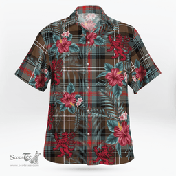 Scottish Clan Sutherland Weathered Tartan Scottish Lion Hawaiian Shirt | Tartan Plaid Shirt Scottish Plaid Tartan Plaid - ScotsTee - scotstee.com