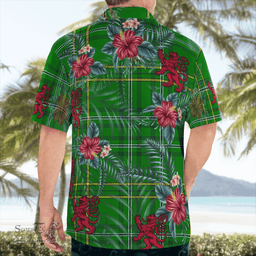 Scottish Clan Wexford County Tartan Scottish Lion Hawaiian Shirt | Tartan Plaid Shirt Scottish Plaid Tartan Plaid - ScotsTee - scotstee.com