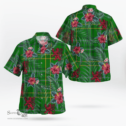 Scottish Clan Wexford County Tartan Scottish Lion Hawaiian Shirt | Tartan Plaid Shirt Scottish Plaid Tartan Plaid - ScotsTee - scotstee.com