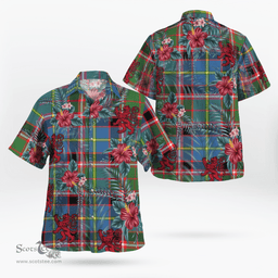 Scottish Clan Stirling (of Cadder-Present Chief) Tartan Scottish Lion Hawaiian Shirt | Tartan Plaid Shirt Scottish Plaid Tartan Plaid - ScotsTee - scotstee.com