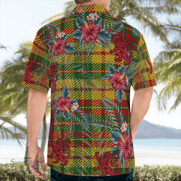 Scottish Clan Strathearn Modern Tartan Scottish Lion Hawaiian Shirt | Tartan Plaid Shirt Scottish Plaid Tartan Plaid - ScotsTee - scotstee.com