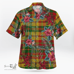 Scottish Clan Strathearn Modern Tartan Scottish Lion Hawaiian Shirt | Tartan Plaid Shirt Scottish Plaid Tartan Plaid - ScotsTee - scotstee.com