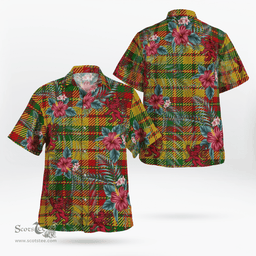Scottish Clan Strathearn Modern Tartan Scottish Lion Hawaiian Shirt | Tartan Plaid Shirt Scottish Plaid Tartan Plaid - ScotsTee - scotstee.com