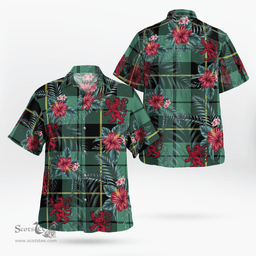 Scottish Clan Wallace Hunting Ancient Tartan Scottish Lion Hawaiian Shirt | Tartan Plaid Shirt Scottish Plaid Tartan Plaid - ScotsTee - scotstee.com