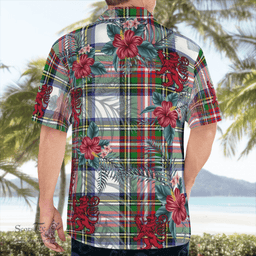 Scottish Clan Stewart Dress Modern Tartan Scottish Lion Hawaiian Shirt | Tartan Plaid Shirt Scottish Plaid Tartan Plaid - ScotsTee - scotstee.com