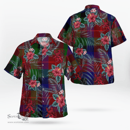 Scottish Clan Tennant Tartan Scottish Lion Hawaiian Shirt | Tartan Plaid Shirt Scottish Plaid Tartan Plaid - ScotsTee - scotstee.com