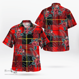 Scottish Clan Wallace Hunting Red Tartan Scottish Lion Hawaiian Shirt | Tartan Plaid Shirt Scottish Plaid Tartan Plaid - ScotsTee - scotstee.com
