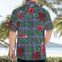 Scottish Clan Jones 2 Tartan Scottish Lion Hawaiian Shirt | Tartan Plaid Shirt Scottish Plaid Tartan Plaid - ScotsTee - scotstee.com