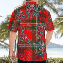 Scottish Clan Scott Modern Tartan Scottish Lion Hawaiian Shirt | Tartan Plaid Shirt Scottish Plaid Tartan Plaid - ScotsTee - scotstee.com