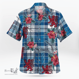 Scottish Clan Strathclyde District Tartan Scottish Lion Hawaiian Shirt | Tartan Plaid Shirt Scottish Plaid Tartan Plaid - ScotsTee - scotstee.com