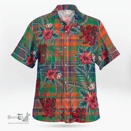 Scottish Clan Wilson Ancient Tartan Scottish Lion Hawaiian Shirt | Tartan Plaid Shirt Scottish Plaid Tartan Plaid - ScotsTee - scotstee.com