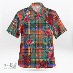 Scottish Clan Stewart Royal Ancient Tartan Scottish Lion Hawaiian Shirt | Tartan Plaid Shirt Scottish Plaid Tartan Plaid - ScotsTee - scotstee.com