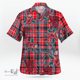Scottish Clan Udny Tartan Scottish Lion Hawaiian Shirt | Tartan Plaid Shirt Scottish Plaid Tartan Plaid - ScotsTee - scotstee.com