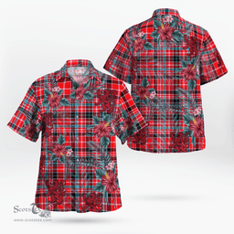 Scottish Clan Udny Tartan Scottish Lion Hawaiian Shirt | Tartan Plaid Shirt Scottish Plaid Tartan Plaid - ScotsTee - scotstee.com
