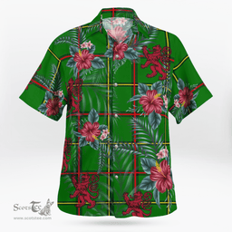 Scottish Clan Tribe of Mar Tartan Scottish Lion Hawaiian Shirt | Tartan Plaid Shirt Scottish Plaid Tartan Plaid - ScotsTee - scotstee.com