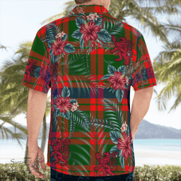 Scottish Clan Skene Modern Tartan Scottish Lion Hawaiian Shirt | Tartan Plaid Shirt Scottish Plaid Tartan Plaid - ScotsTee - scotstee.com