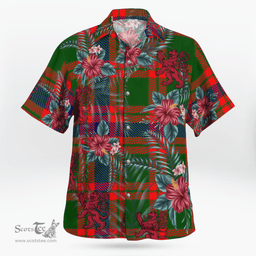 Scottish Clan Skene Modern Tartan Scottish Lion Hawaiian Shirt | Tartan Plaid Shirt Scottish Plaid Tartan Plaid - ScotsTee - scotstee.com