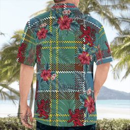 Scottish Clan Whitelaw Tartan Scottish Lion Hawaiian Shirt | Tartan Plaid Shirt Scottish Plaid Tartan Plaid - ScotsTee - scotstee.com