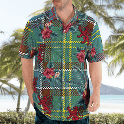 Scottish Clan Whitelaw Tartan Scottish Lion Hawaiian Shirt | Tartan Plaid Shirt Scottish Plaid Tartan Plaid - ScotsTee - scotstee.com