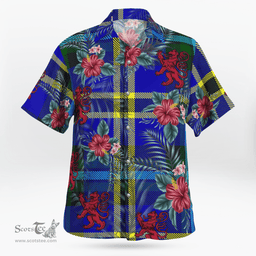 Scottish Clan Weir Modern Tartan Scottish Lion Hawaiian Shirt | Tartan Plaid Shirt Scottish Plaid Tartan Plaid - ScotsTee - scotstee.com