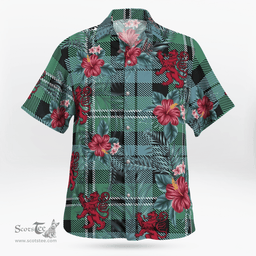 Scottish Clan Melville Tartan Scottish Lion Hawaiian Shirt | Tartan Plaid Shirt Scottish Plaid Tartan Plaid - ScotsTee - scotstee.com