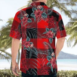 Scottish Clan Rob Roy MacGregor Modern Tartan Scottish Lion Hawaiian Shirt | Tartan Plaid Shirt Scottish Plaid Tartan Plaid - ScotsTee - scotstee.com