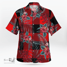 Scottish Clan Rob Roy MacGregor Modern Tartan Scottish Lion Hawaiian Shirt | Tartan Plaid Shirt Scottish Plaid Tartan Plaid - ScotsTee - scotstee.com