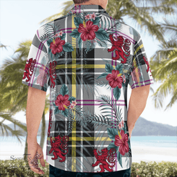 Scottish Clan MacPherson Dress Modern Tartan Scottish Lion Hawaiian Shirt | Tartan Plaid Shirt Scottish Plaid Tartan Plaid - ScotsTee - scotstee.com